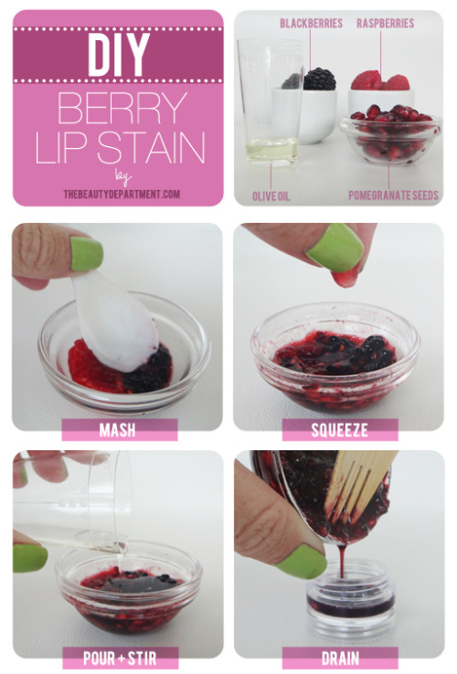 In search of the perfect lip stain color? Why not make it yourself by following this how-to guide. It’s easy, delicious, and environmentally responsible! (via The Beauty Department)