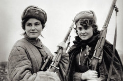 fyeah-history:  Female members of Sydir Kovpak’s partisan formation in Ukraine, c. 1940s 