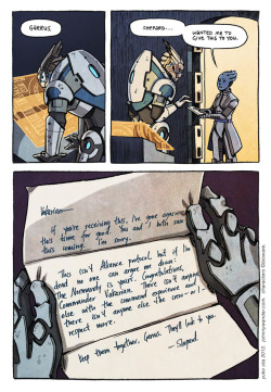 aidosaur:  Mass Effect 3 Epilogue Comic.  Fanart Friday.  Pencil, photoshop. (Warning for Spoilers and Yuko Bein’ A Huge Nerd) Oh dang, it happened.  Magnolia and I might’ve made a pact a while back to do some seriously heartfelt ME3 comics.  I’ve