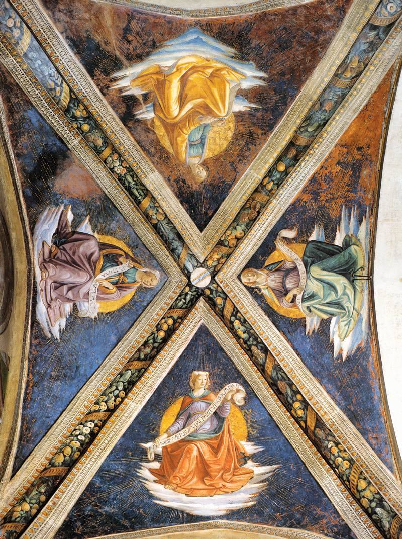 cavetocanvas:  Domenico Ghirlandaio, Vaulting of the Sassetti Chapel, Santa Trinità,