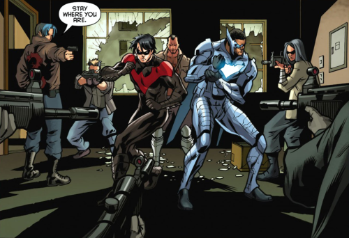 nightwing777:I think Nightwing’s been funnier in this one issue of BatWing than he has been in his o