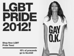 gaywrites:  American Apparel has come out with a new line of pride t-shirts, and their ad campaign features transgender model Isis King. Check the shirts out here. 