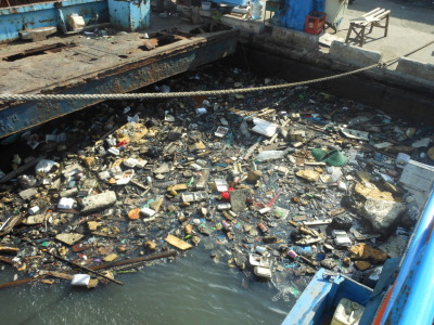 Jakata port- I don’t think you need to be educated to recognise that this is disgusting. It doesn’t seem to bother anyone else around here though.