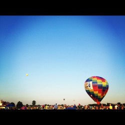 Hot Air Balloon Race #balloonrace #greatamericanbrassbandfestival (Taken with Instagram)