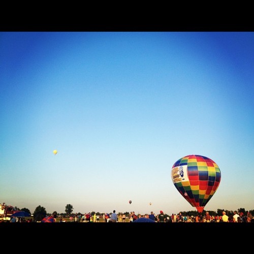 Hot Air Balloon Race #balloonrace #greatamericanbrassbandfestival (Taken with Instagram)