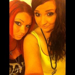 Before the shoot with Samantha ;) #club #faketan #jerseyshore  (Taken with Instagram)