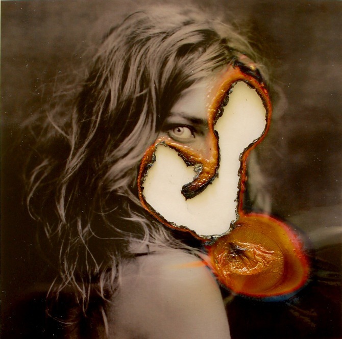  “Ausência”, burned photographs by Lucas Simões 