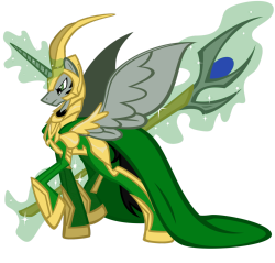 royalcanterlotvoice:  MLP: loki laufeyson (armored) by ~lizzytheviking