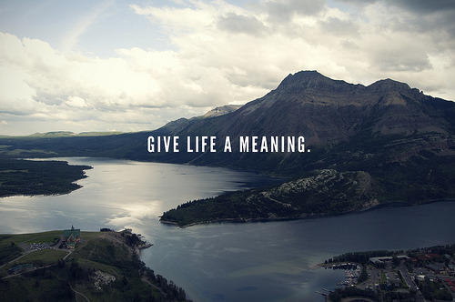 gettingahealthybody:  I need to find my own meaning.