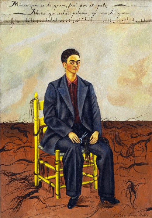 Self-Portrait with Cropped Hair | Frida Kahlo