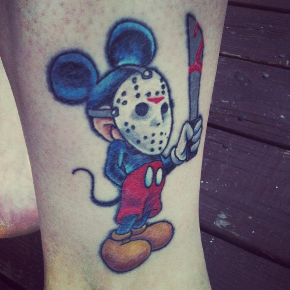 fuckyeahtattoos:  Love Mickey, love Halloween and horror related anything. Birthday