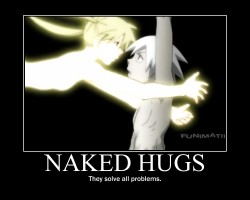 luzdegracia:  Naked Hugs by ~BinaryP0wnage