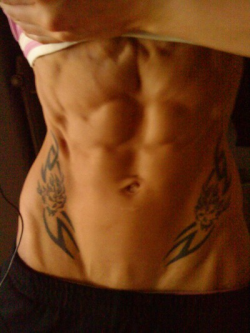 Fantastic abs and love the tattoos!