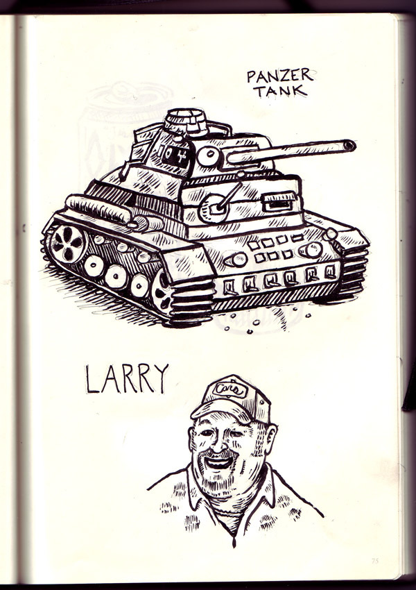 Panzer/Larry from my sketchbook.