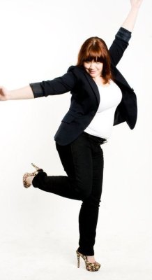 plussizepanda:  This is an old outfit and a fun photoshoot! Blazer - thrifted Tank top - Stitches Canada Jeans - Forever 21 Shoes - Forever 21 I’ll admit it, I CANNOT WEAR HEELS! I have tiny feet so balancing my body on a tiny pinpoint of shoe doesn’t
