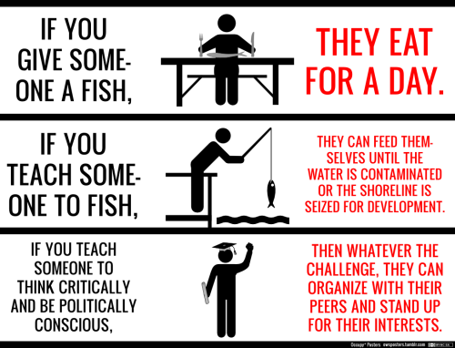 owsposters:  Why the 1% Cuts Education and Hates Unions Download the poster pack Click the image below to wear this design:   