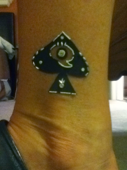 greg69sheryl:  The Queen of Spades Tattoo is becoming a ubiquitous symbol. Join the revolution! 