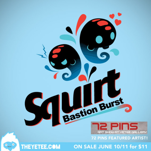 Ashley Hay is up next for our 72 PINS art show week! From June 6-13th we will be featuring tee artists who are also in our debut art show at Yetee Gallery!
To win a free “Bastion Burst” tee head over to our Gallery Facebook Page and give it a like:...