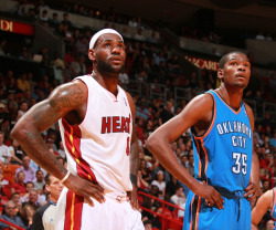 nba:  March 16, 2011 - Oklahoma City Thunder at Miami Heat (Photo