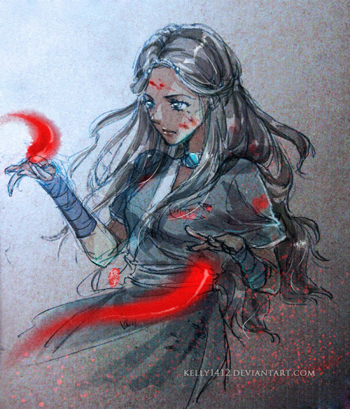 kelly1412:doodle_Blood bending Katara by *kelly1412after watch ep9, I just remembered this very old 