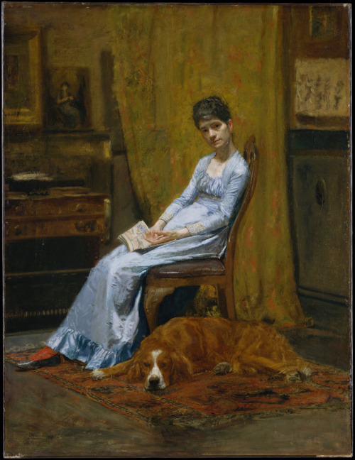 The Artist&rsquo;s Wife and His Setter Dog (ca. 1884–89). Thomas Eakins (American, 18
