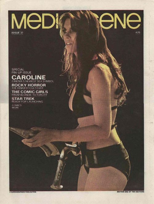 bombo:  Caroline Munro, Mediascene #37, 1979 