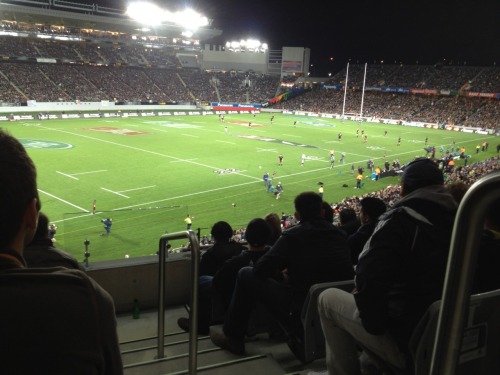 On Saturday, I decided to go to the All Blacks vs Ireland game.  It was the first in the Steinlager 