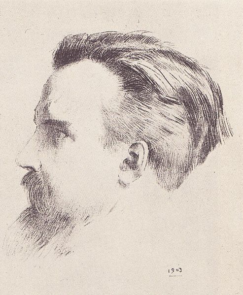 the-paintrist:  Odilon Redon, Portrait of Maurice Denis, 1903 Bertrand-Jean Redon, better known as Odilon Redon (April 20, 1840 – July 6, 1916) was a French symbolist painter, printmaker,draughtsman and pastellist.