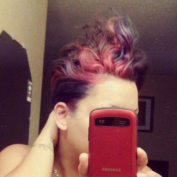 shatteredprinciples:  The ultimate #bedhead… I guess my hair is #missing the #Mohawk