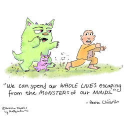 Buddhadoodles:  Today’s Buddha Doodle - “Monsters” 