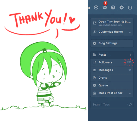☆ You guuuys! ; A ; ☆ All the followers. All the notes. All the messages! *gross sobbing*Thank you, 