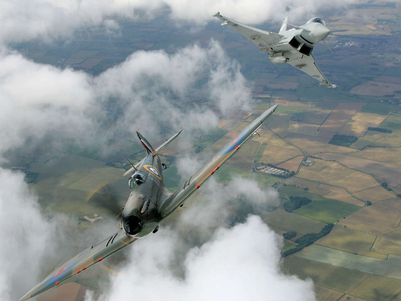 RAF, then and now.
yousaywah:
“ Supermarine Spitfire and Typhoon.
”