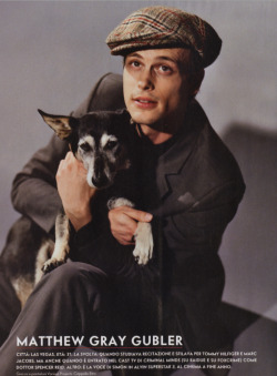 Gubelette:   Favorite Modeling Photos Of Matthew Gray Gubler 8: Italian Vanity Fair