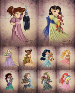 chubbybunnny:  redesignrevolution:  Top 10 Artist Recreations of Disney PrincessesClick the link to see the other 5 renditions!   I think I’ve reblogged every single one of theses.  