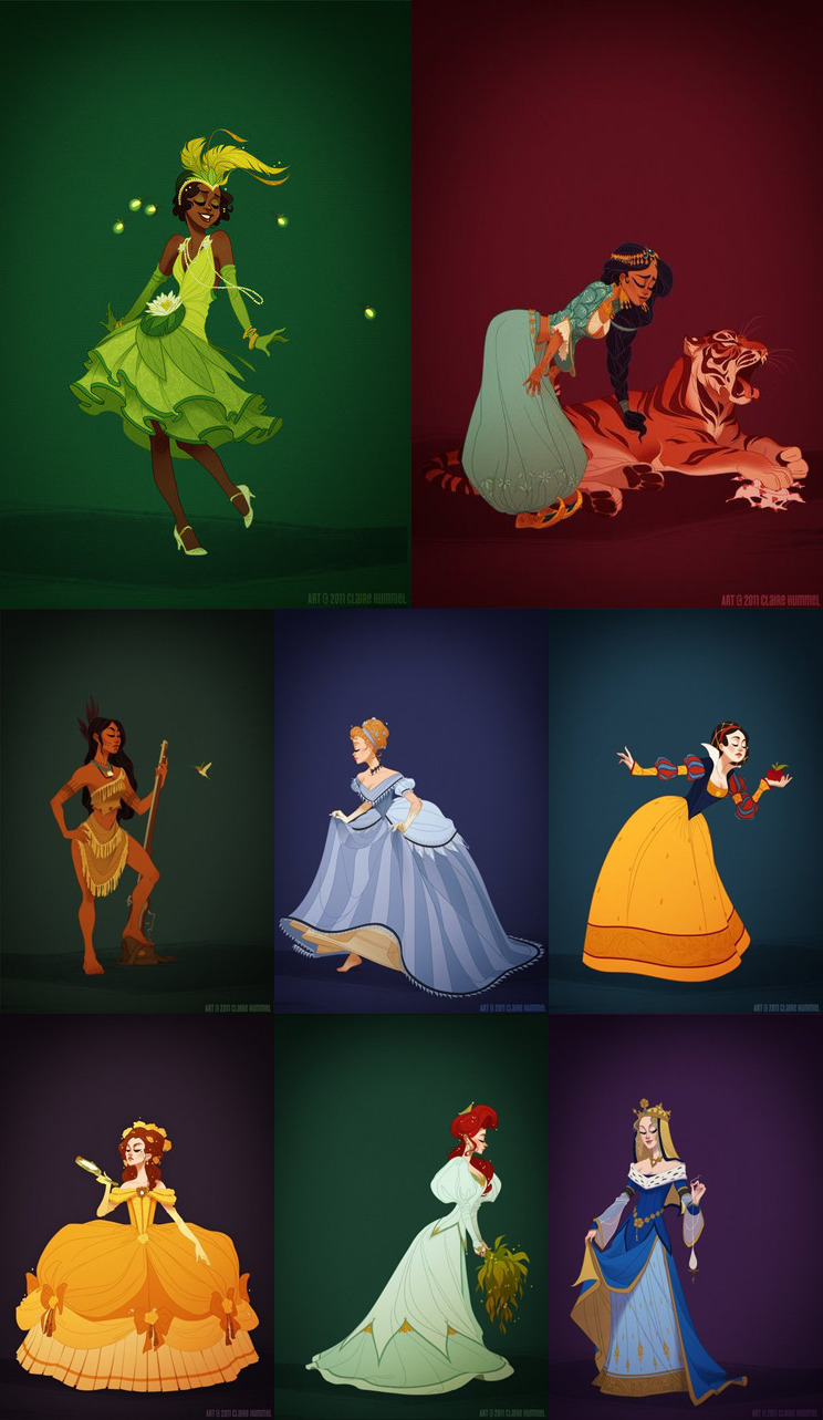 chubbybunnny:  redesignrevolution:  Top 10 Artist Recreations of Disney PrincessesClick