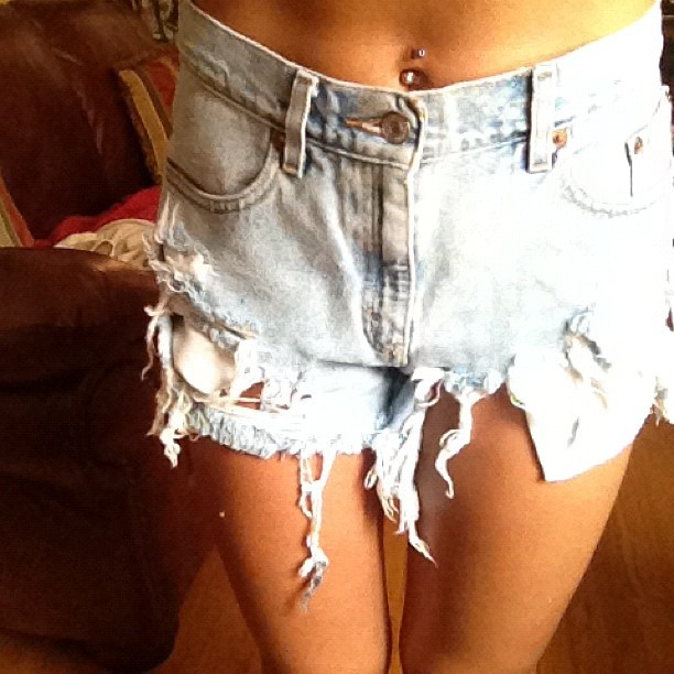jennyfromthbloc:  new cutoffs (Taken with Instagram)