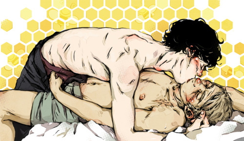 sweetlittlekitty: BEEEEEES! C: ALSO FINGERS IN SHERLOCK’S PANTY PEEN HOLE