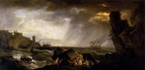 Seascape: Tempest - Claude-Joseph Vernet – What I’ll be doing Thursday evening. 