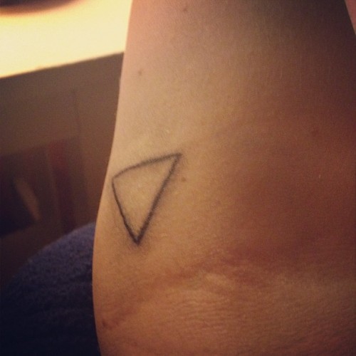 ;) #triangle #tattoo (Taken with Instagram) adult photos