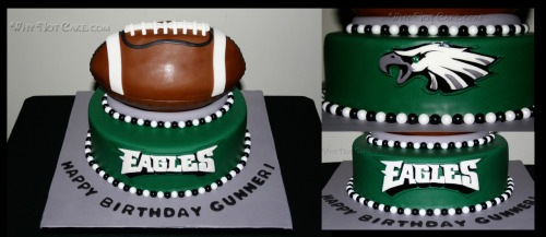 Philadelphia Eagles Cake by Why Not Cake