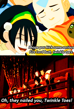 avatar-parallels:  avatar-parallels:   Aang: Toph, I’m 40 years old. You think