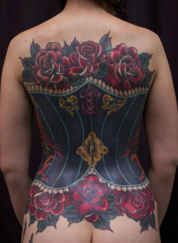 tattoome:  corset by sir.lexi rex spidermonkey