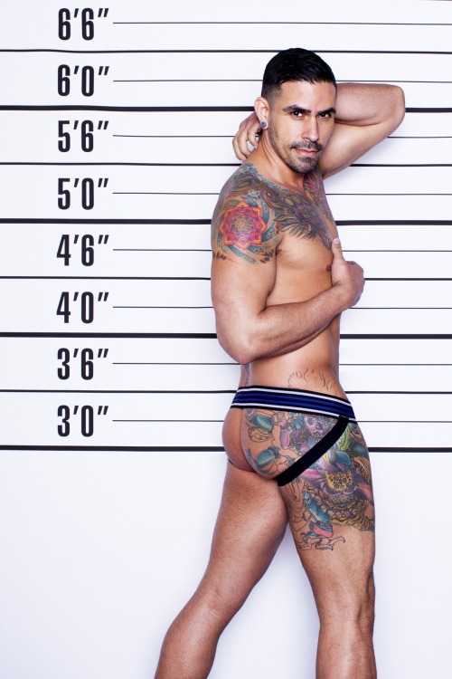 studiotimoteo:  Israel wearing the new CellBlock13 Grappler Jock in Blue  Photo by Timoteo Ocampo