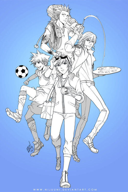 jobassa:  KH - Boys on Campusby *Nijuuni help I love college AUs
