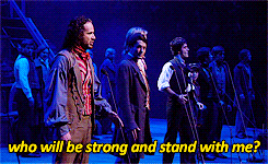 eenjolras:do you hear the people sing?singing the song of angry menit is the music of a peoplewho wi