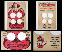 Glorified Burlesque A Novelty Card That Also Served As An Effective Promotional Item..
