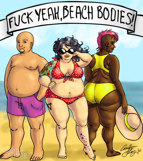 Porn photo moonblossom:  Fuck yeah, beach bodies! by