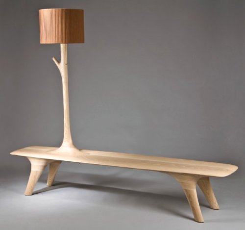 goodwoodwould: Good wood - benches with built in lamps from kwonjaemin