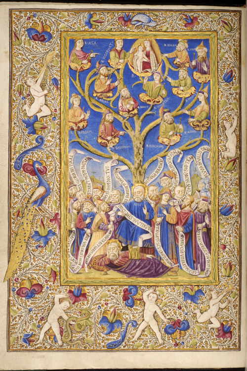 jothelibrarian: Pretty medieval manuscript of the day is a tree of Jesse. An incredibly detaile