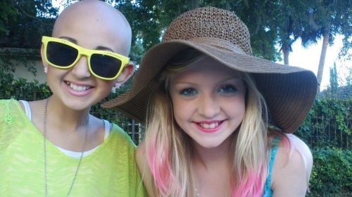 iamchloelynott:  This is my little sister and her bestfriend who has been battling cancer half her life.  They are both only 12. But VERY beautiful inside and out. It would mean the world to them if you rebloged <3 They’re both precious :) everyone